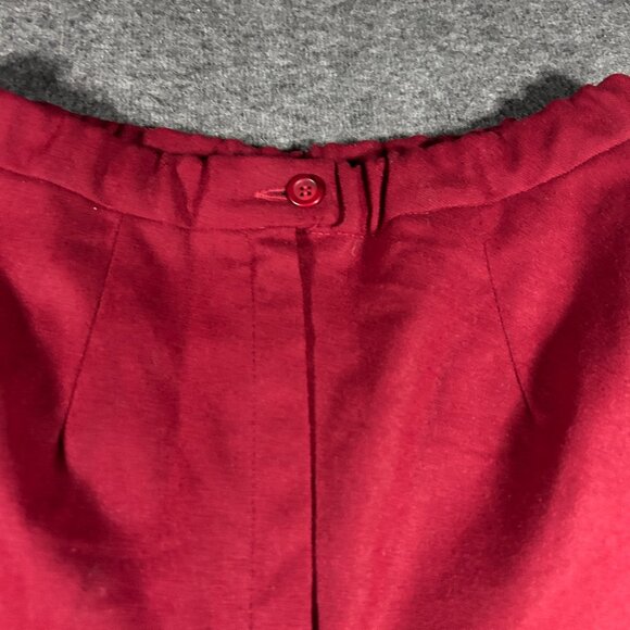 Pendleton Pants Womens 12 Red Made in USA 100% Virgin Wool Trouser Vintage - Picture 5 of 13